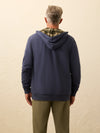 Flannel Lined Full Zip Hoodie - Dark Ocean
