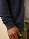 Flannel Lined Full Zip Hoodie - Dark Ocean