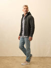 High Standard Fleece Zip Hoodie - Mountain Black