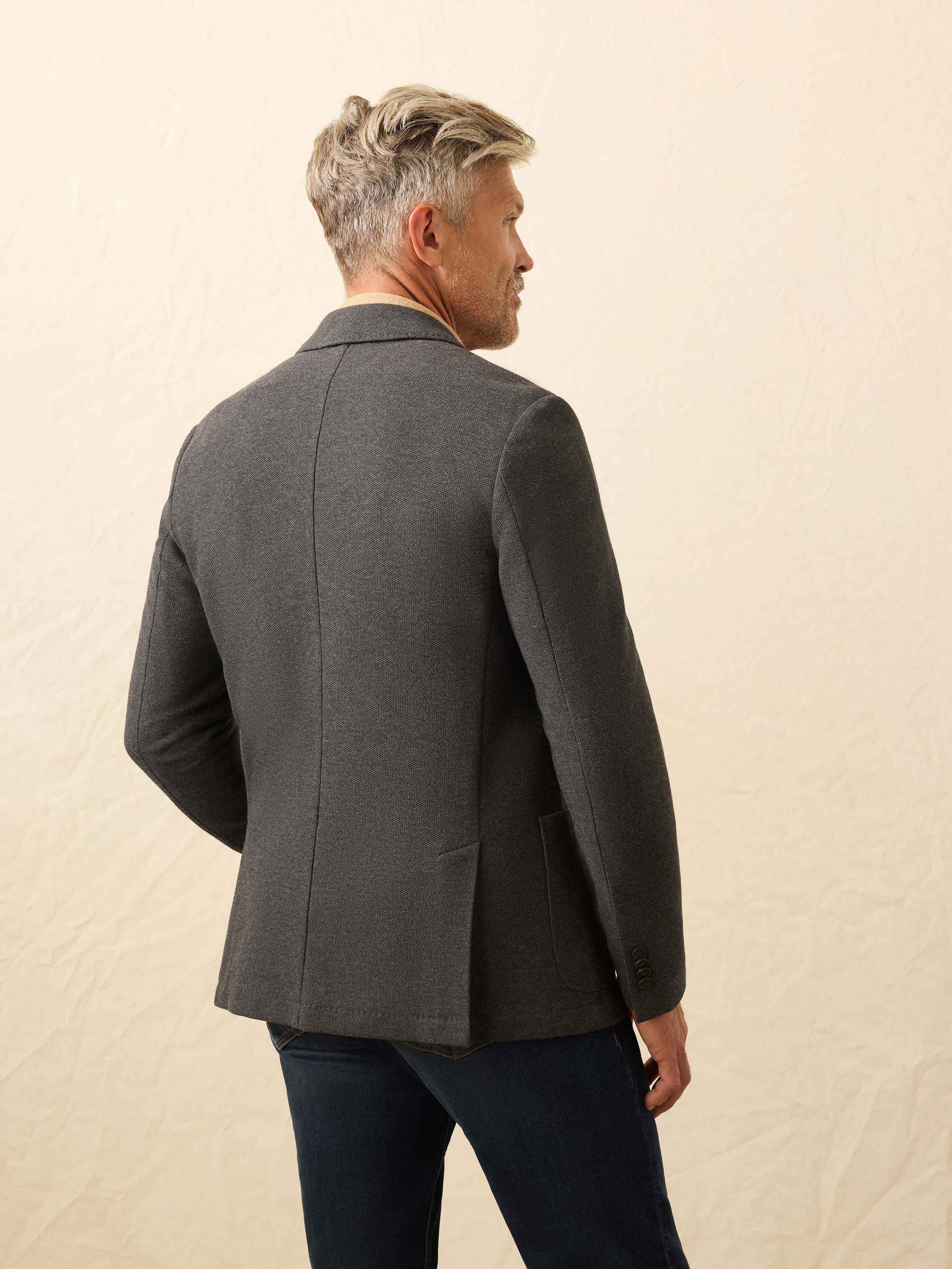 Knit Blazer - Charcoal Cliff | Faherty Brand