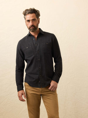 Heirloom Portuguese Flannel Shirt- Salema Storm
