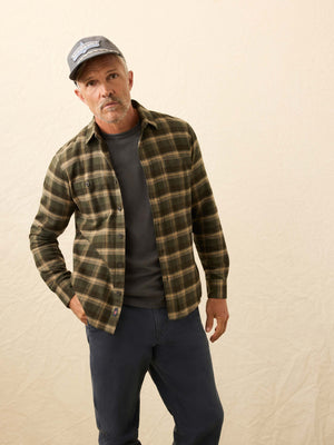 Heirloom Portuguese Flannel Shirt- Garret Verde Plaid