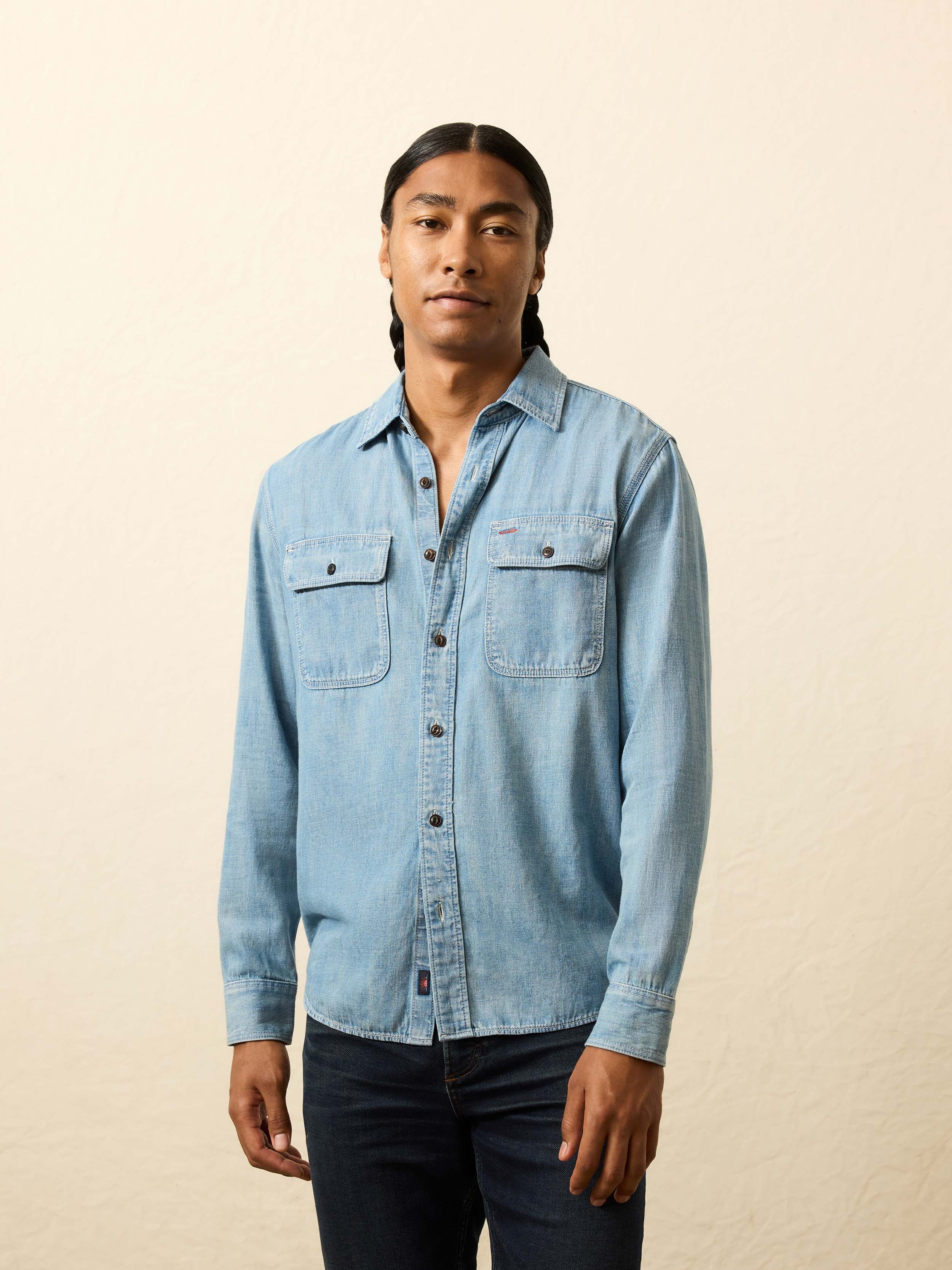 Steven Paul Judd Thunderbird Denim Workshirt - Rainy Mountain Wash