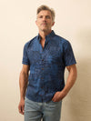 Short-Sleeve Breeze Shirt - Harbor Blues Patchwork