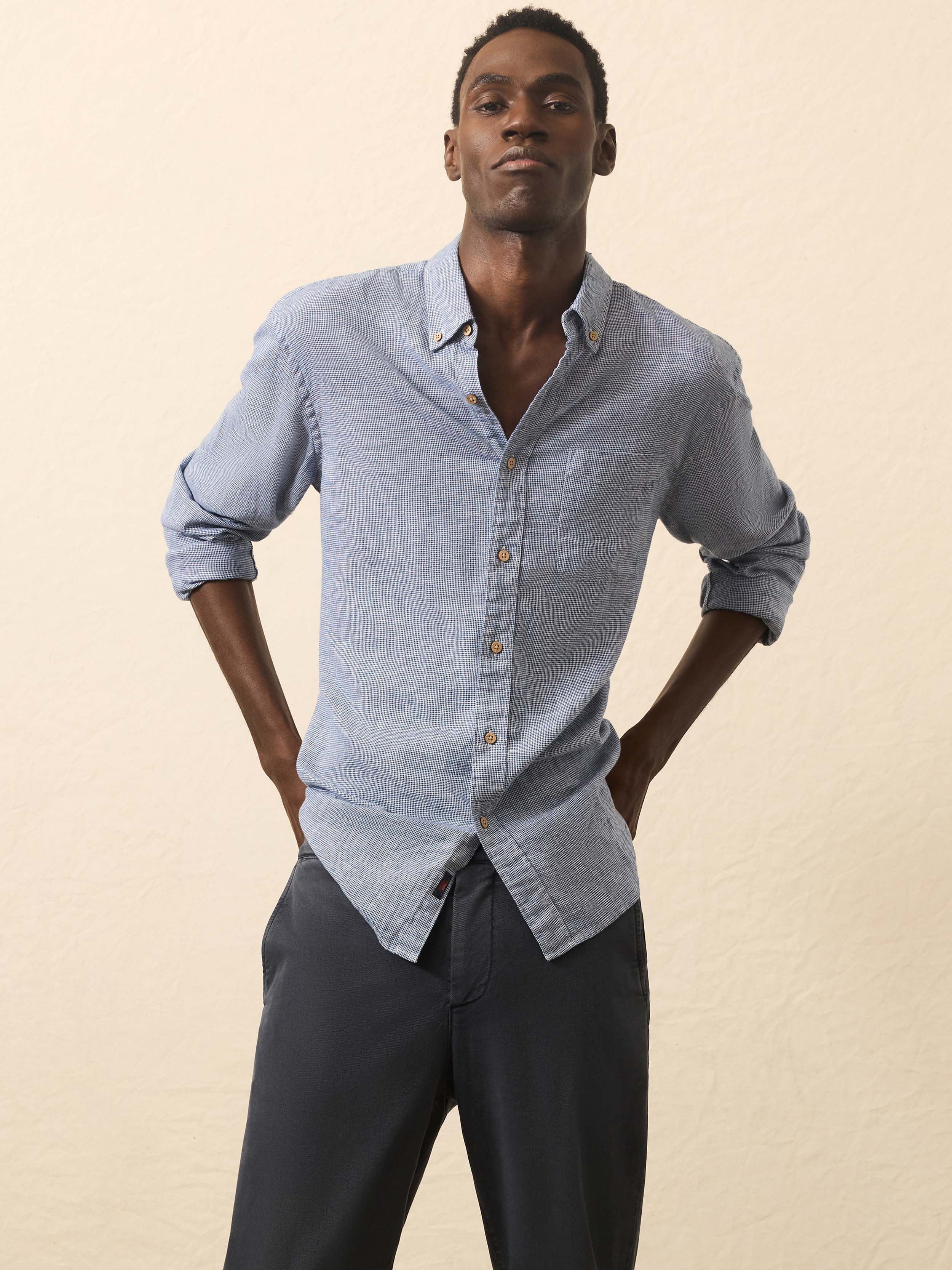 PARTIMENTOのBreeze T-shirt Short-Sleeve Breeze Shirt - Clear Waters Blossom | Faherty Brand