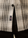 Legend™ Sweater Shirt - Charcoal Cream Plaid