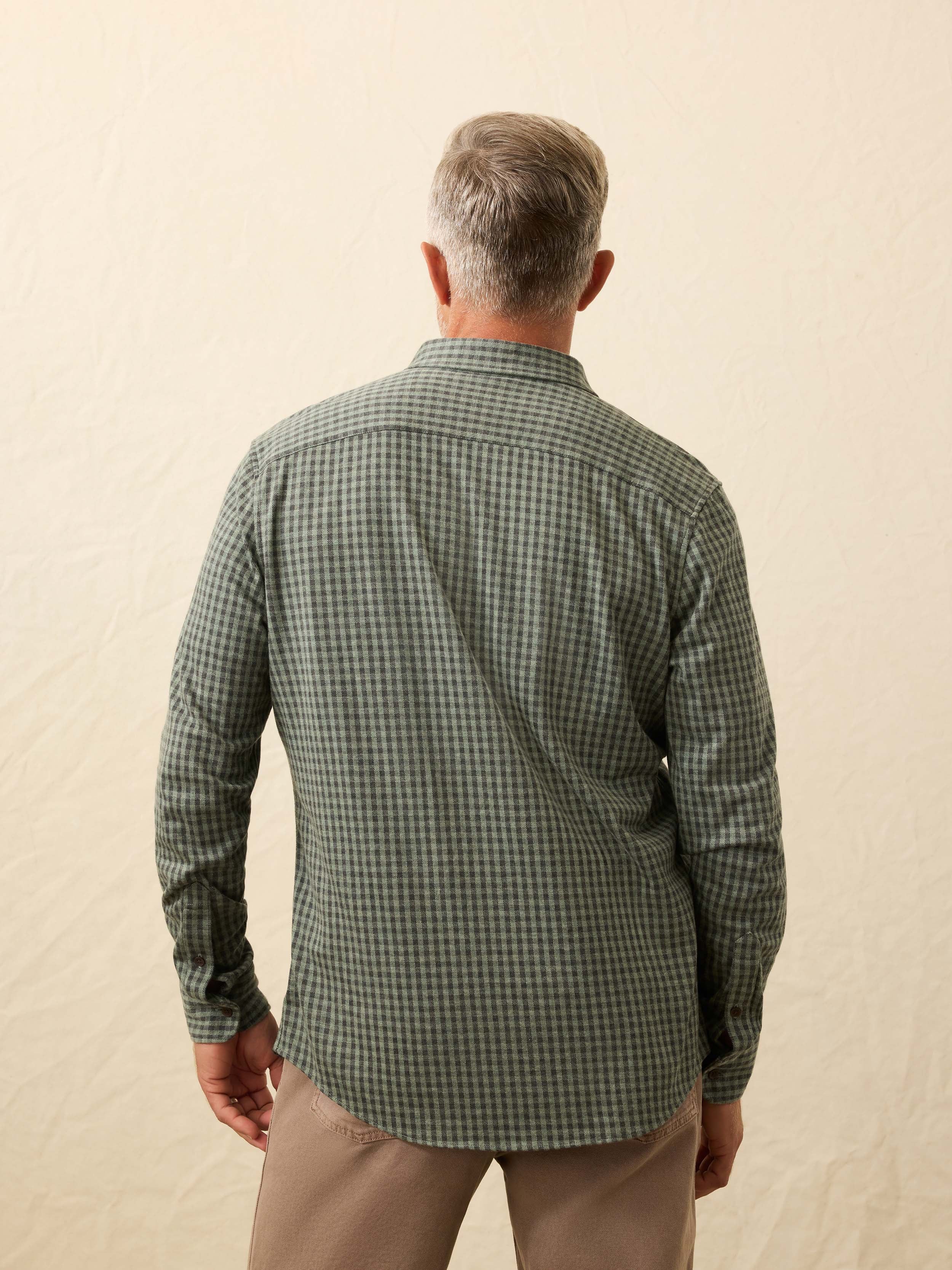 Coastline Knit Shirt - Forest Road Gingham