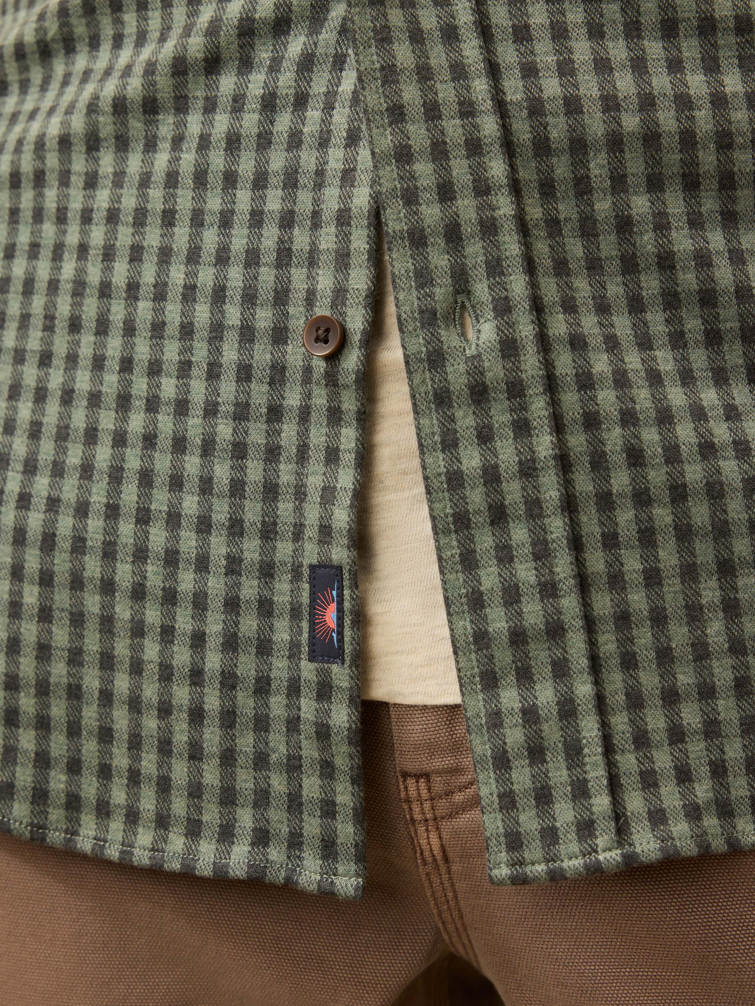 Coastline Knit Shirt - Forest Road Gingham