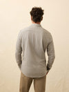 Coastline Knit Shirt - Fox Grey Gingham