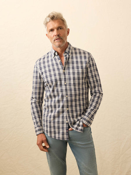 Coastline Knit Shirt - Royal Canyon Plaid | Faherty Brand