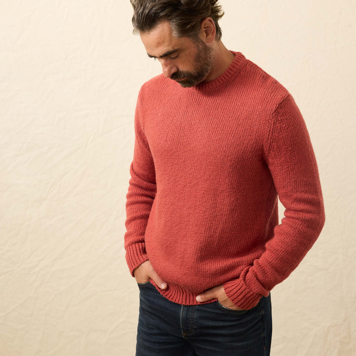 red dress sweater men Yifymode Men V Neck Dress Sweater Knit Long Sleeve Casual Slim Fit Pullover Sweater Red 2XL, Men's