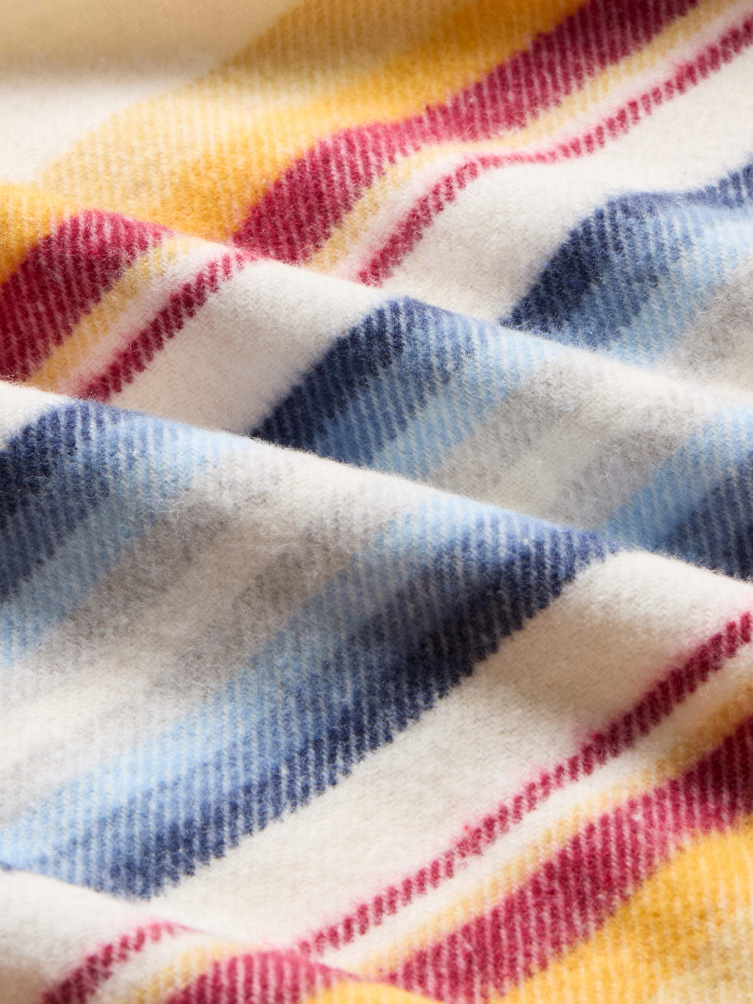 Brushed Recycled Cotton Blanket - Daybreak Ombre
