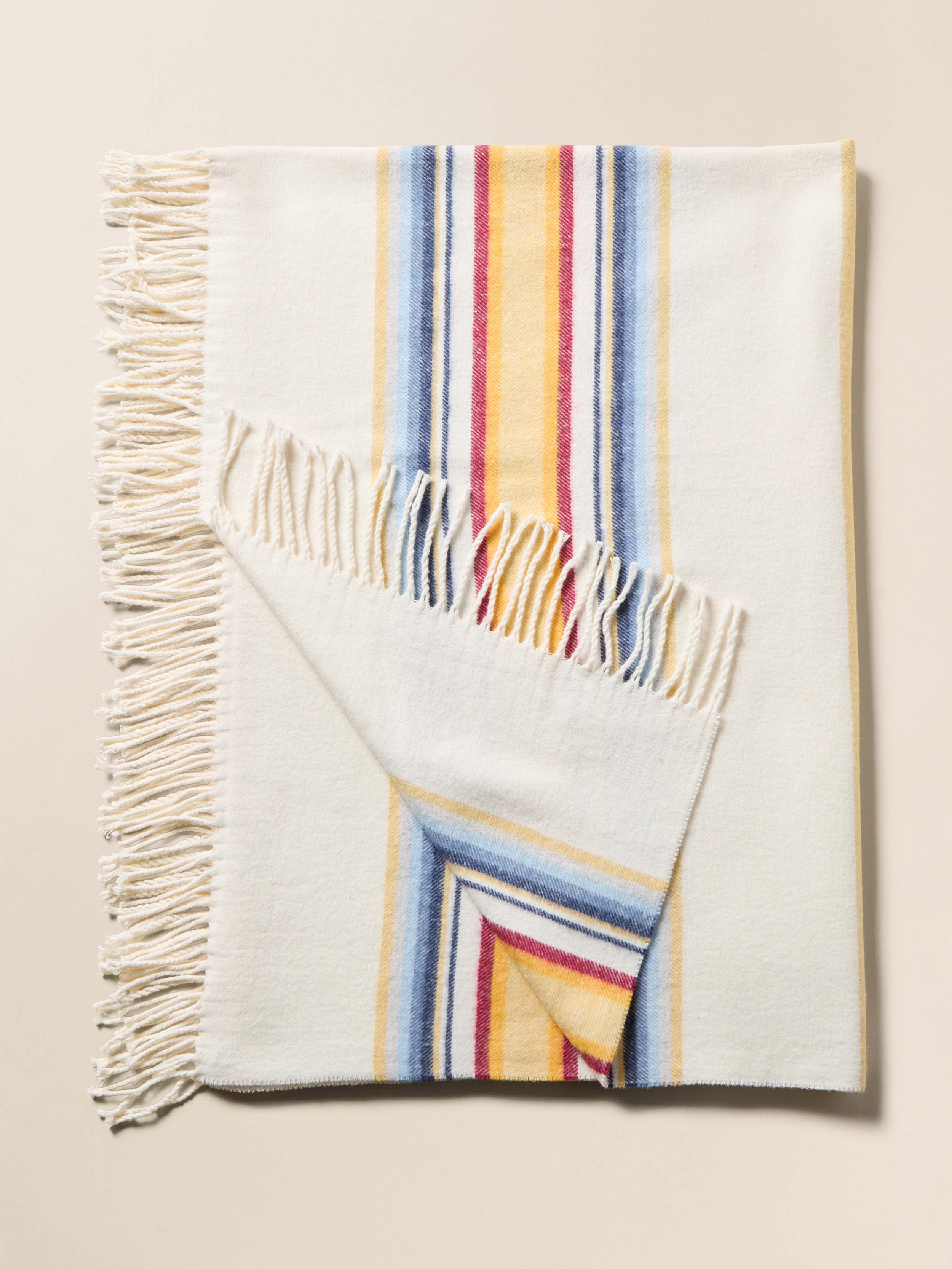 Brushed Recycled Cotton Blanket - Daybreak Ombre