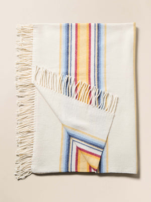 Brushed Recycled Cotton Blanket - Daybreak Ombre