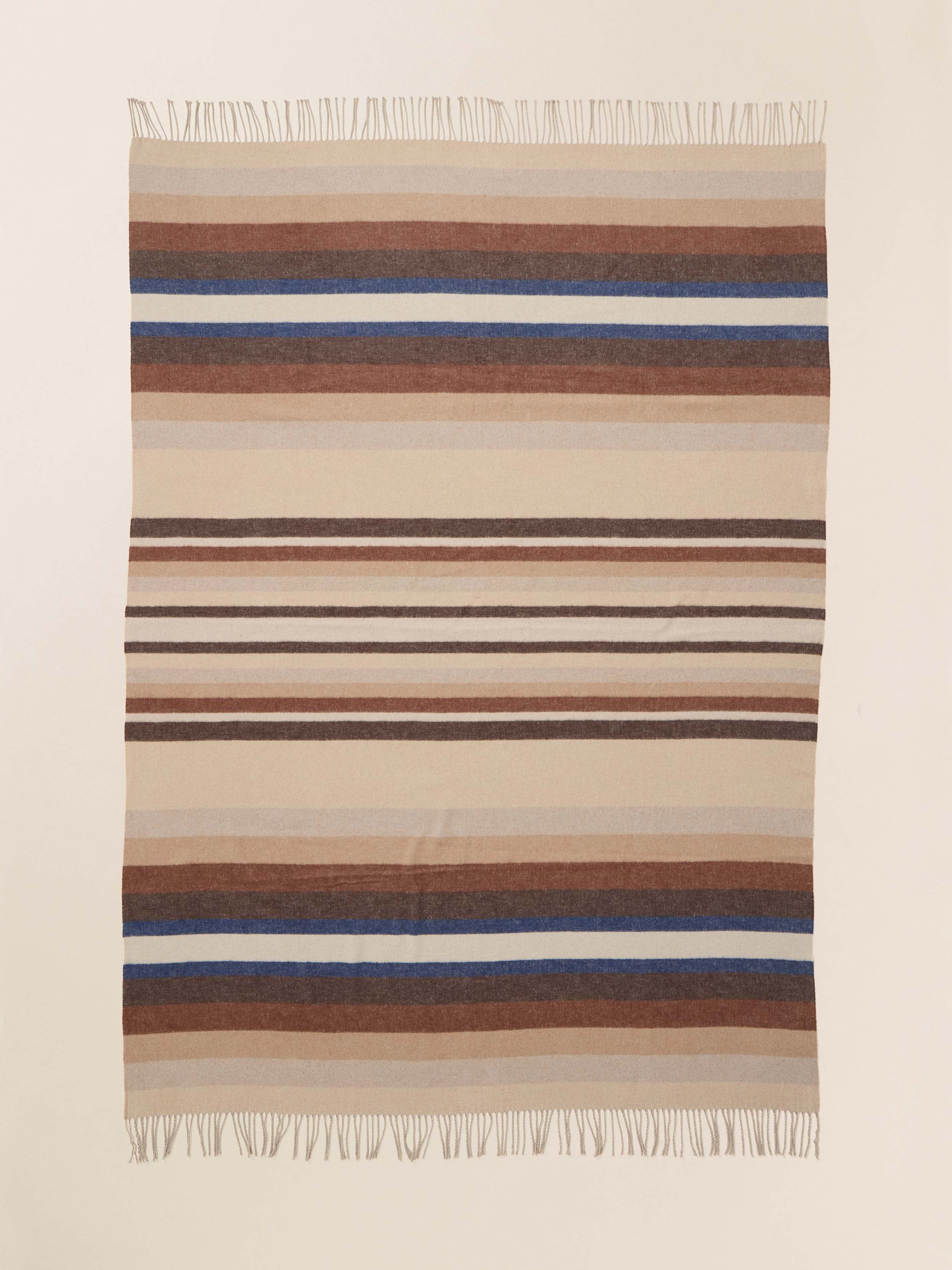Brushed Recycled Cotton Blanket - Woodland Shore
