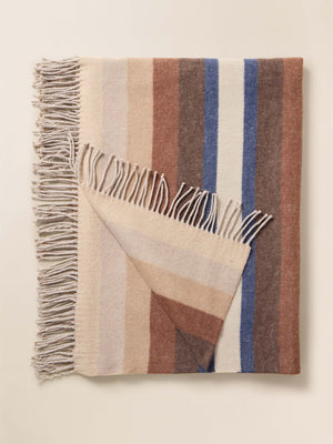 Brushed Recycled Cotton Blanket - Woodland Shore