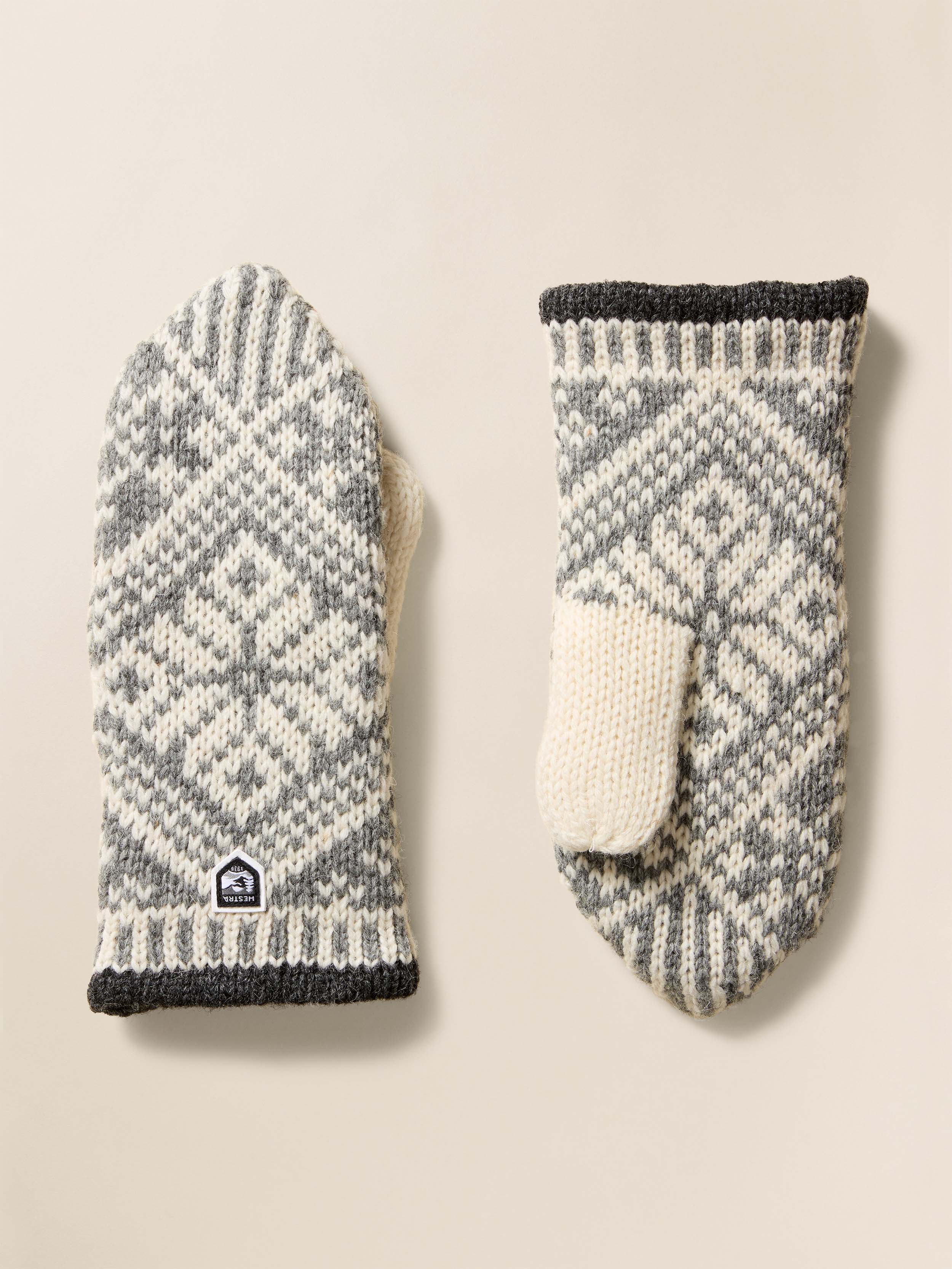 Hestra Isvik Mitt - Grey Off White
