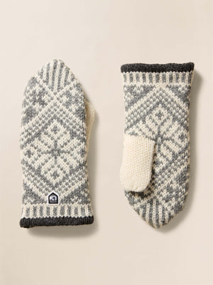 Hestra Isvik Mitt - Grey Off White