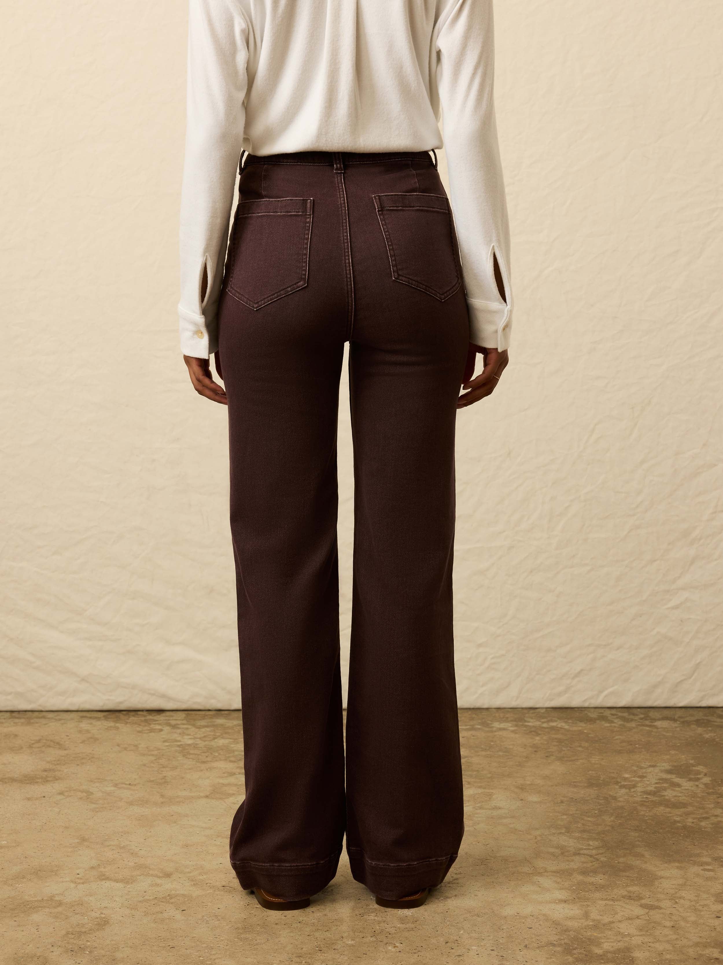 Stretch Terry Patch Pocket Pant - Northern Brown