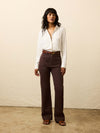 Stretch Terry Patch Pocket Pant - Northern Brown