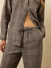 Laidback Linen Pant - Overlook Plaid