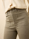 Stretch Terry Patch Pocket Ankle Pant - Coastal Sage