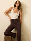 Stretch Terry Patch Pocket Ankle Pant - Northern Brown