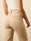 Twill Tide Slim Straight Pant - Pebble Shore Stripe