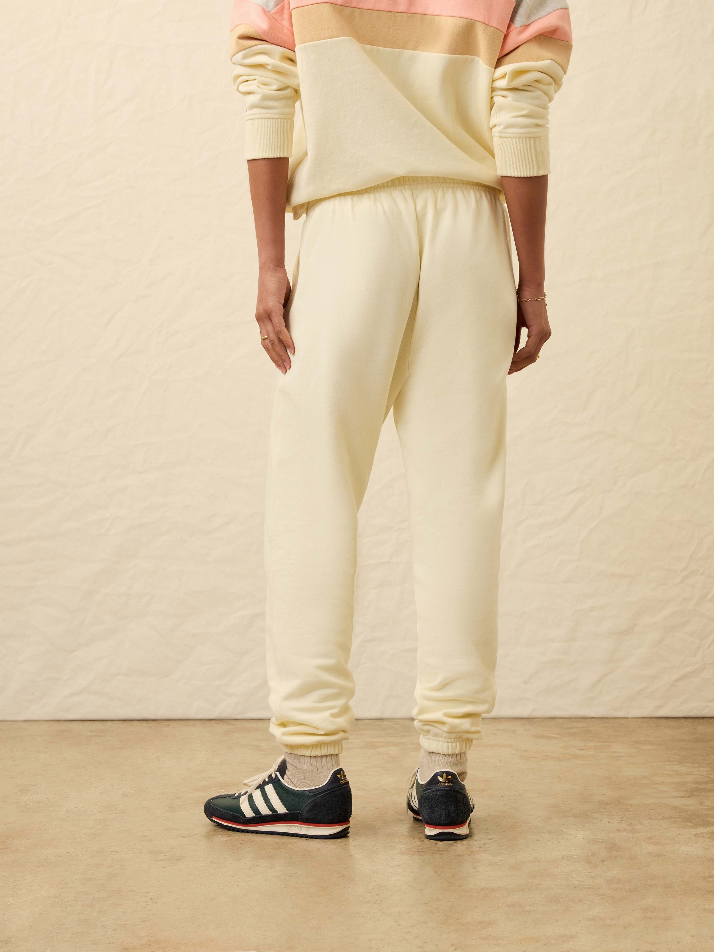 High Standard Fleece Sweatpant - Lemon Sorbet