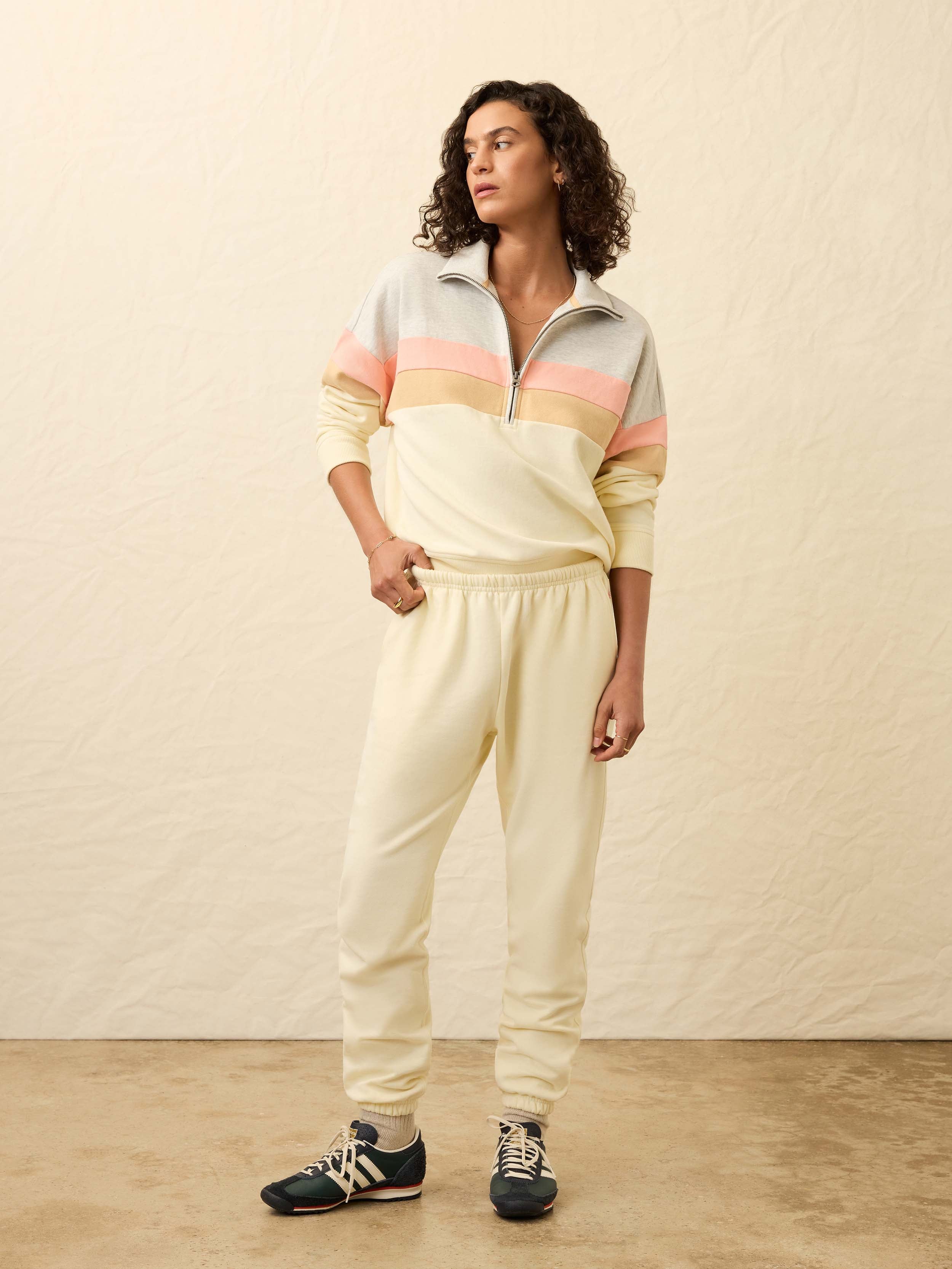 High Standard Fleece Sweatpant - Lemon Sorbet