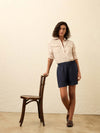 Laguna Linen Bayview Short - Navy