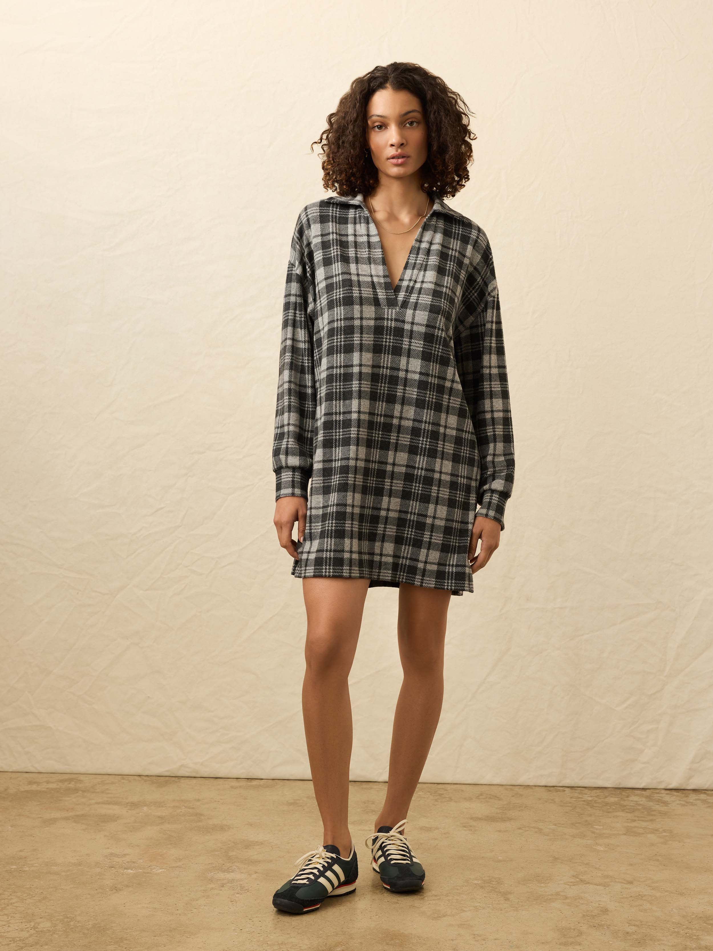 Legend™ Sweater Hudson Dress - Silver Lake Plaid