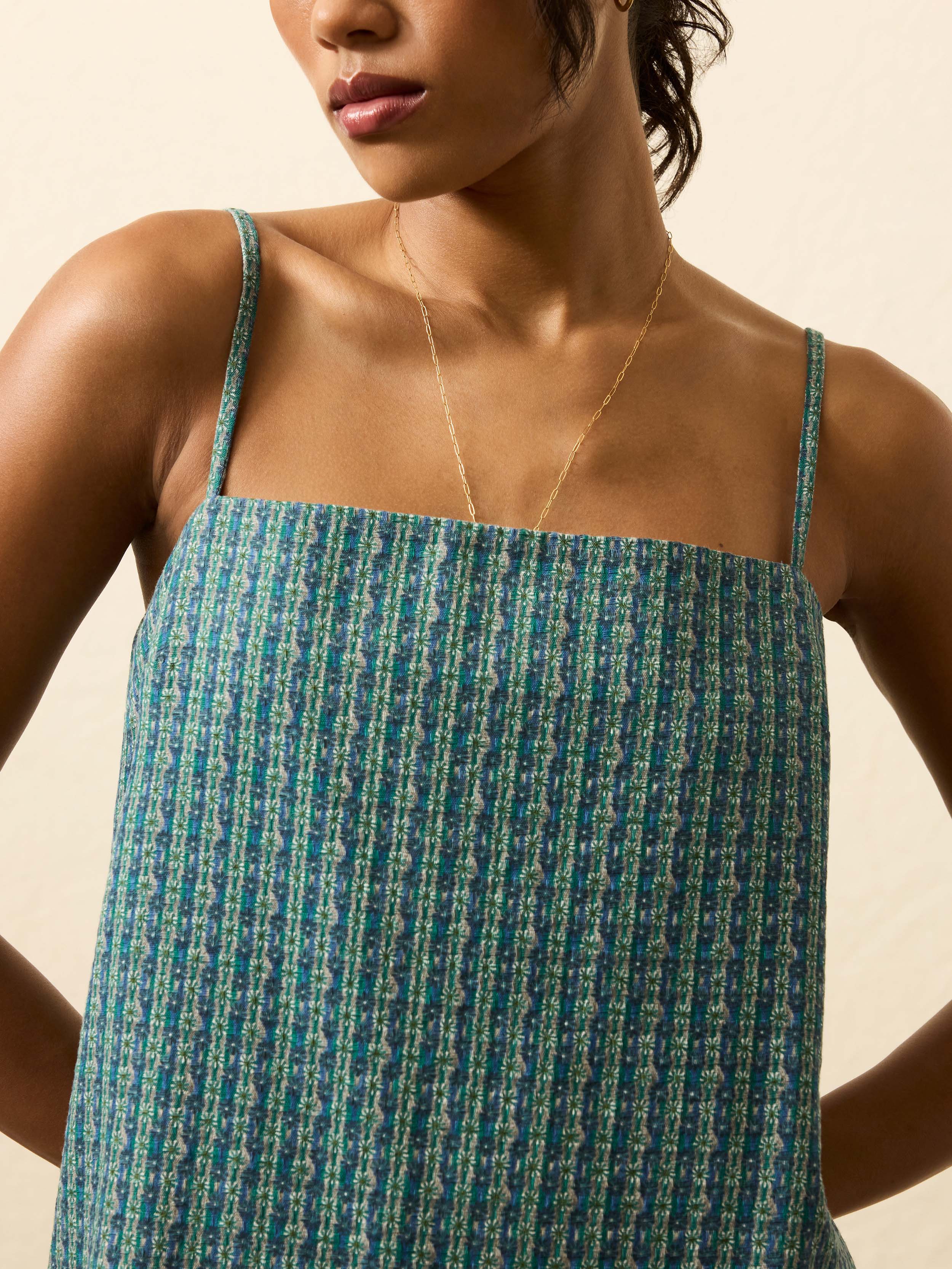 Byron Bay Dress - Aquatic Geo