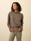 Sunwashed Long-Sleeve Retro Tee - Sand Drift Stripe