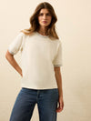 Sunwashed Slub Camp Tee - Egret