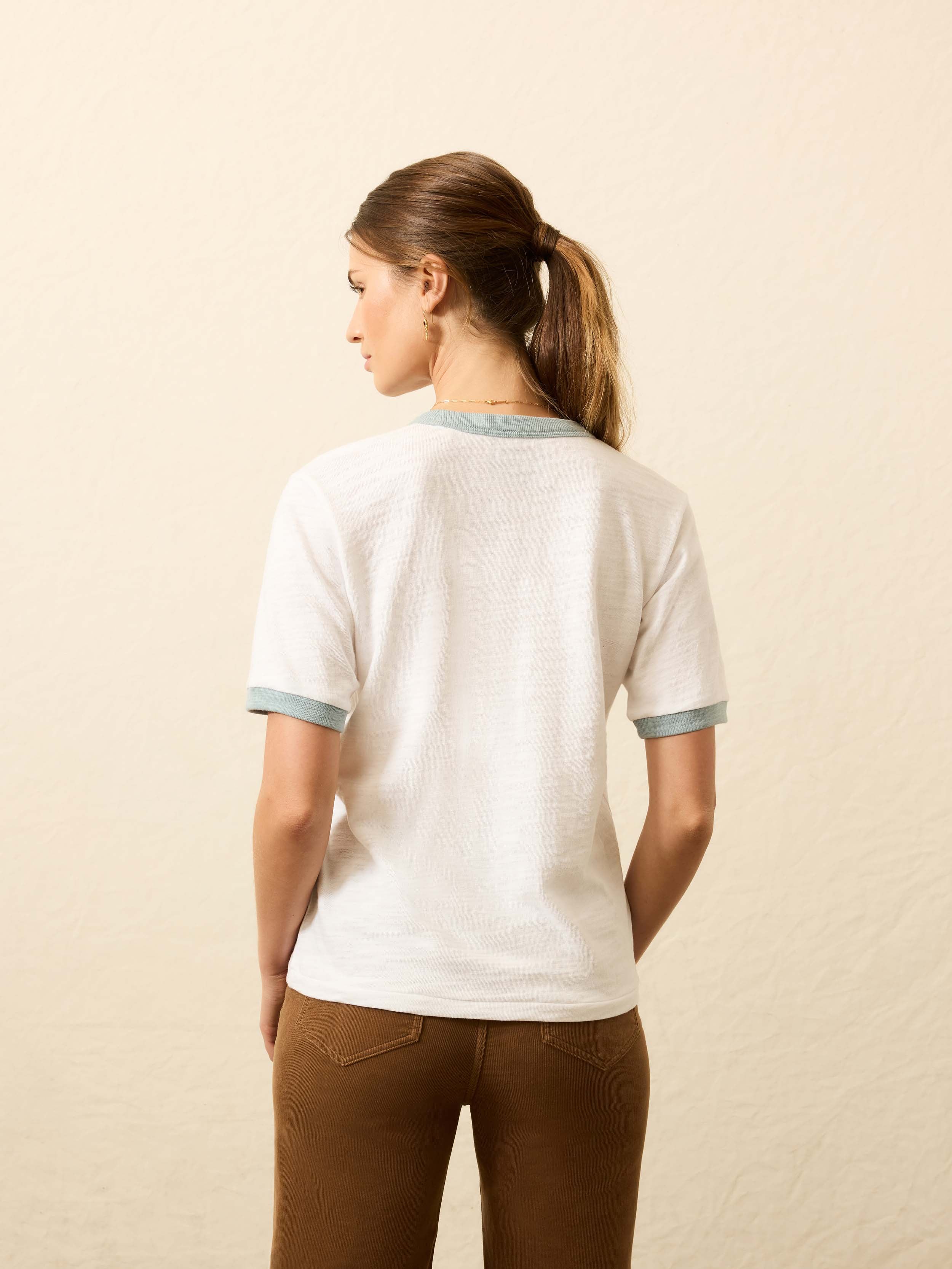 Sunwashed Slub Camp Tee - Nazare