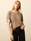 Sunwashed Slub Camp Tee - Wood Smoke