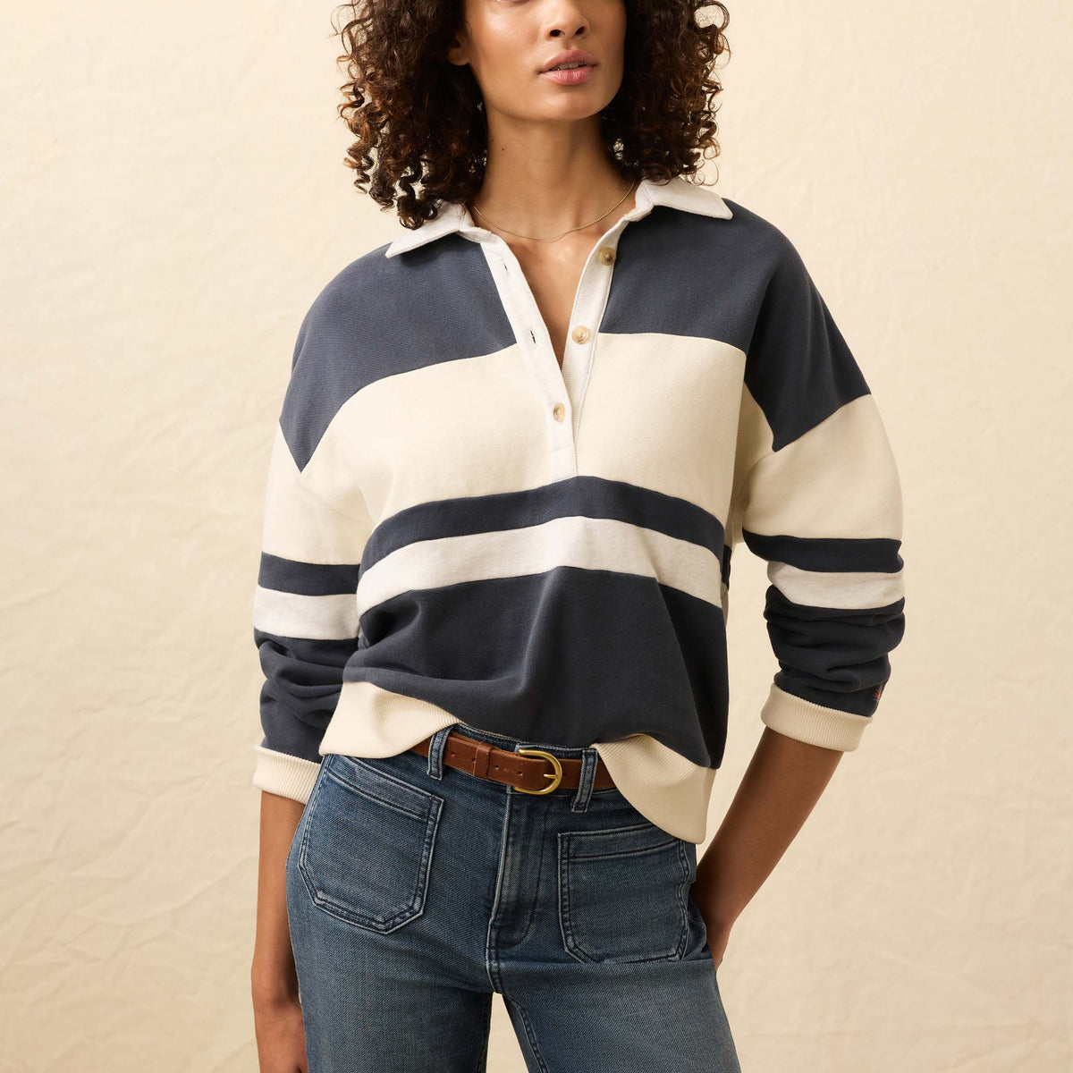 High Standard Fleece Rugby - Retro Moon