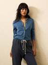 Sunwashed Knit Shirt - Medium Indigo Wash