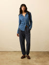 Sunwashed Knit Shirt - Medium Indigo Wash