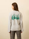 Sunwashed Slub Long-Sleeve Relaxed Tee - Light Grey Heather