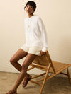 Sunwashed Midweight Organic Hoodie - White
