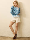High Tide Terry Crew - Ocean Blue Tie Dye