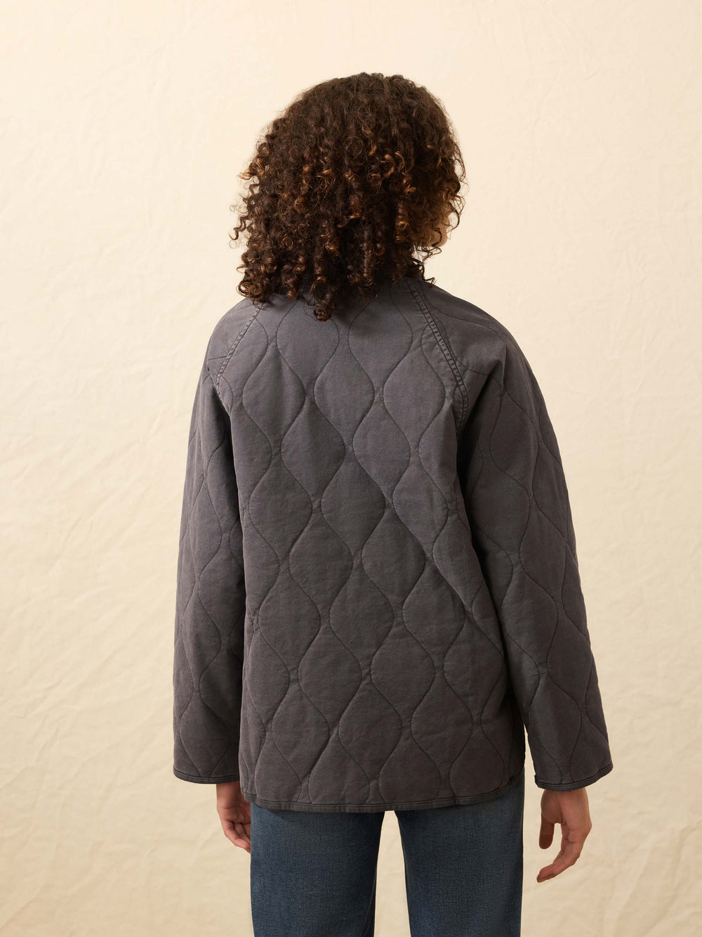 Kallie Acid Wash Quilted Jacket