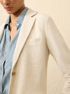 Inlet Knit Blazer - Light Oatmeal Melange