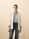 Inlet Knit Blazer - Light Oatmeal Melange