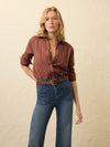 Nazare Flannel Relaxed Shirt - Cliff Walk Stripe