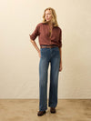 Nazare Flannel Relaxed Shirt - Cliff Walk Stripe