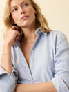 Nazare Flannel Relaxed Shirt - Amorosa Blue