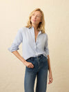 Nazare Flannel Relaxed Shirt - Amorosa Blue